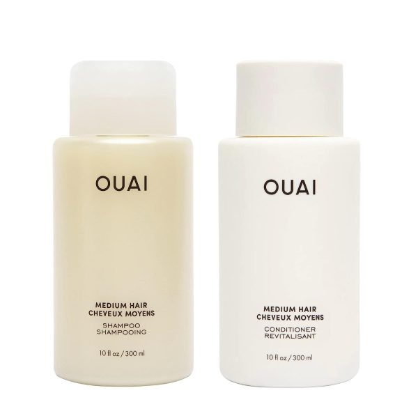 OUAI Medium Shampoo + Conditioner Set